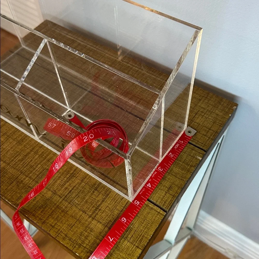 Acrylic Storage Box with 'Dream It' Design